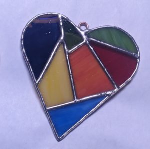 Heart Suncatcher - Patchwork